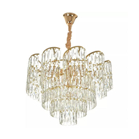 Златен полилей 10xE27 – лукс, светлина и изящество в един дизайн