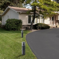 Интелигентен външен стълб Ankara E27 със сензор за движение – антрацитен дизайн и IP44 защита