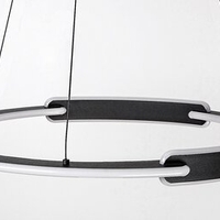 Модерен висящ LED полилей 45W с регулируема цветна температура – черен