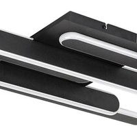 Модерен LED  плафон 36W с регулируема цветна температура – черен