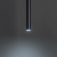 Смарт LED висящо релсово осветление – 5W, регулируема цветна температура 2700–5500K, Wi-Fi, черено