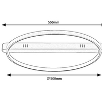 Модерен LED таванен плафон 45W с топло бяла светлина – златен