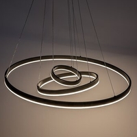 Модерен LED полилей Isaure – 100W, CCT 3000K–6500K, димируем, с дистанционно