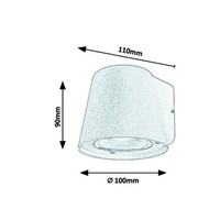 Модерен външен аплик Mandal – стилен матов бял дизайн с GU10 фасонка