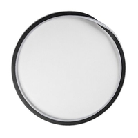 Модерен LED плафон 40W – черен, топла светлина 3000K