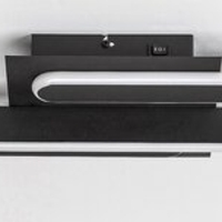 Модерен LED  плафон 18W с регулируема цветна температура – черен