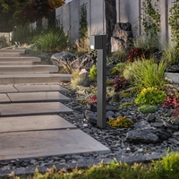 Модерен външен градински стълб Cernon за GU10 крушка