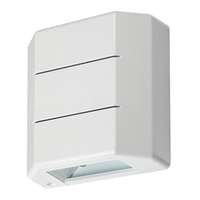 Стилен бял квадратен LED аплик Lippa – компактно фасадно осветление 6W