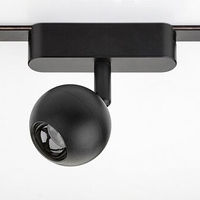 Модерен LED релсов спот – 5W топло бяло 3000K, стилен черен алуминий