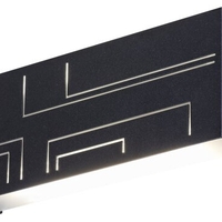 Минималистичен черен LED аплик Maribor 12W – елегантно фасадно осветление с естествена светлина