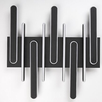 Модерен LED  плафон 46W с регулируема цветна температура – черен