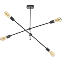 Полилей черен метал винтидж 4 тела