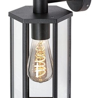 Класически външен аплик Dubrovnik E27 – елегантно фасадно осветление с прозрачно стъкло и IP44 защита