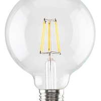 LED филаментна крушка G95 – E27, 7W, 4000K, неутрално бяло