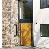 Външен LED аплик Tolna 10W с топло бяла светлина, PIR сензор и IP54 защита