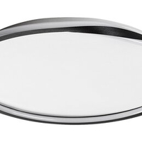 Модерен LED плафон 40W – черен, топла светлина 3000K