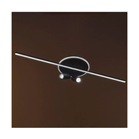 Smart LED таванен плафон 46W – модерен черен дизайн и регулируема светлина