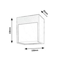 Модерен бял LED аплик Balimo 12W – стилно фасадно осветление с естествена светлина