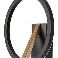 Модерен LED аплик черен/златен, 8W, топла светлина 3000K