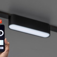 Смарт LED релсово осветление – 4W, регулируема цветна температура 2700–5500K, Wi-Fi, черен алуминий