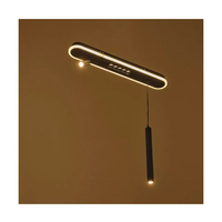 Smart LED полилей 47W – елегантен черен дизайн и регулируема височина