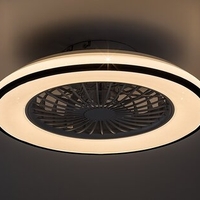 Мултифункционален LED таванен плафон с вентилатор, звезден ефект и регулируема цветна температура