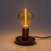 LED филаментна крушка G95, 3W, E27, 1800K, топло бяло, кехлибарено стъкло