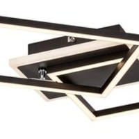 Модерен LED таванен плафон 40W – черен, 2700K–3500K, 1500–2500lm