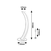 LED настолна лампа 12W – сатенен хром, топло бяла светлина (3000K)