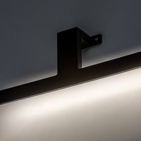 LED осветително тяло за баня 6W, IP44, 4000K, черно