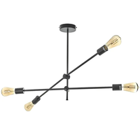 Полилей черен метал винтидж 4 тела