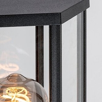 Класически външен аплик Dubrovnik E27 – елегантно фасадно осветление с прозрачно стъкло и IP44 защита