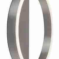 Модерен LED стенен аплик 15W с естествено бяла светлина – драскан хром