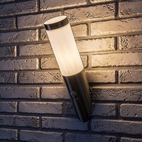 Модерен външен аплик Inox Torch E27 със сензор за движение – стилно фасадно осветление с IP44 защита