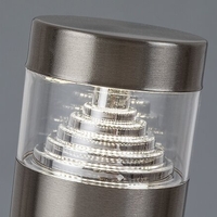 Модерен външен стълб Lisbon LED 7W – елегантно градинско осветление от неръждаема стомана, IP54