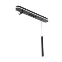 Smart LED полилей 47W – елегантен черен дизайн и регулируема височина