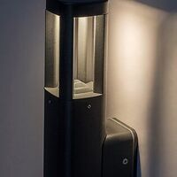 Модерна външна стенна LED лампа – 7W, 3000K, IP54, антрацит