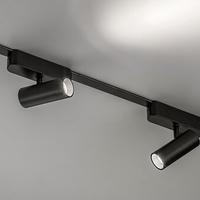 Интелигентен релсов спот с Wi-Fi управление – 5W, регулируема цветна температура 2700–5500K, черен алуминий