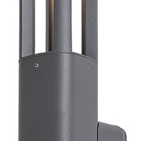 Модерна външна стенна LED лампа – 7W, 3000K, IP54, антрацит