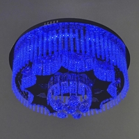 Голям кристален LED полилей хром с дистанционно