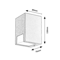 Модерен външен фасаден аплик Cernon за GU10 крушка