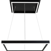 Модерен LED полилей – мат черен метал, 60W, 4000K