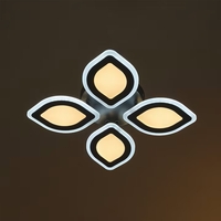 Модерен LED полилей със smart управление – черен