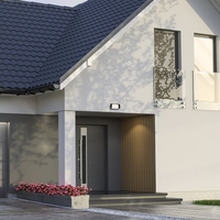 Модерен фасаден външен LED аплик Cubbington  10W с естествена бяла светлина