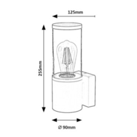 Стилен външен аплик Wellington E27 – модерно фасадно осветление с IP44 защита