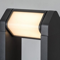 Модерен външен градински LED стълб Medna 8W с топло бяла светлина