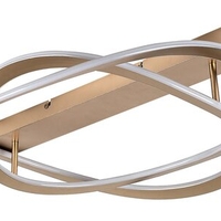 Модерен LED плафон 72W в матирано злато