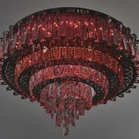 LED полилей 35W,хром, метал и кристал, RGB, дистанционно управление