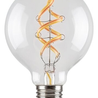 Смарт LED филаментна крушка G95 – E27, 4W, 2700K, RGB, Wi-Fi, димируема