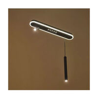 Smart LED полилей 47W – елегантен черен дизайн и регулируема височина